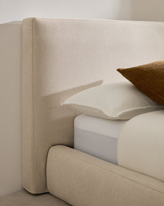 Letto sfoderabile Blok écru per materasso 90 x 200 cm