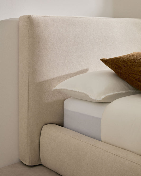 Letto sfoderabile Blok écru per materasso 90 x 200 cm