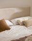 Letto sfoderabile Block beige per materasso 180 x 200 cm