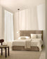Letto sfoderabile Jaira in lino e cotone topo per materasso da 160 x 200 cm FSC Mix Credit