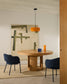 Lampada a soffitto Reig di vetro arancione Ø 38 cm