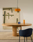 Tavolo rotondo allungabile Artis in legno massiccio e impiallacciatura in rovere 150 (200) x 80 cm