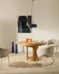 Tavolo rotondo allungabile Artis in legno massiccio e impiallacciatura in rovere 120 (170) x 80 cm