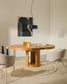 Tavolo rotondo allungabile Artis in legno massiccio e impiallacciatura in rovere 120 (170) x 80 cm