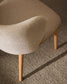 Sedia Ciselia cignilia beige legno di frassino finitura tono naturale