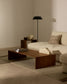 Tavolino salotto Litto impiallacciatura in noce 140 x 70 cm
