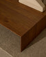 Tavolino salotto Litto impiallacciatura in noce 140 x 70 cm