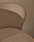 Sgabello Ciselia ciniglia beige legno di frassino finitura tono naturale 65 cm