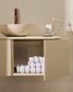 Mobile da bagno Salaya in legno compensato di frassino con finitura beige 90 x 45 cm