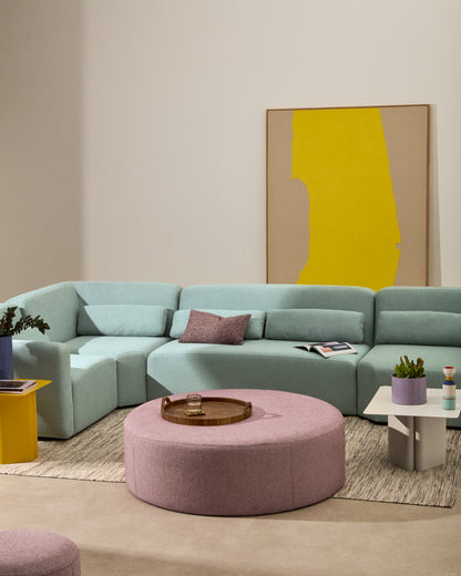 Pouf sfoderabile Kaeli viola Ø 120 cm