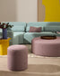 Pouf sfoderabile Kaeli viola Ø 43 cm