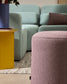 Pouf sfoderabile Kaeli viola Ø 43 cm