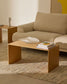Tavolino salotto Litto impiallacciatura in rovere 90 x 45 cm