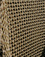 Poltrona Olbia con schienale alto in rattan sintetico e legno massiccio teak