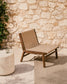 Poltrona Itani in legno massiccio di acacia e rattan sintetico