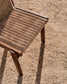 Sedia Itani in legno massiccio di acacia e rattan sintetico