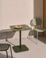Tavolo da esterno Brai in acciaio zincato verde 70 x 70 cm