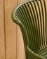 Sedia da esterno Surpika con gambe in acciaio verde