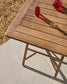 Tavolo pieghevole Dandara in legno massiccio di acacia 66 x 66 cm