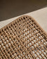 Sedia pieghevole Dandara in legno massiccio di acacia e struttura in acciaio con corda beige