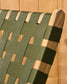 Sedia pieghevole Chabeli in legno massello di acacia e corda verde