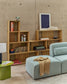 Set Litto di 9 ripiani modulari impiallacciati rovere 202 x 114 cm
