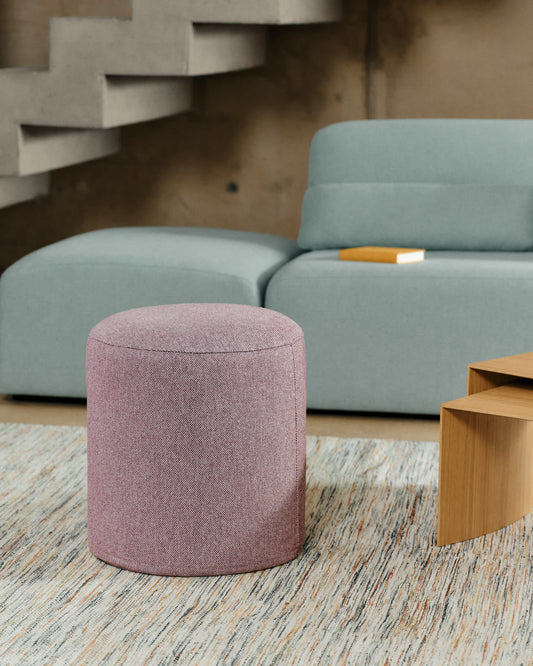 Pouf sfoderabile Kaeli viola Ø 43 cm