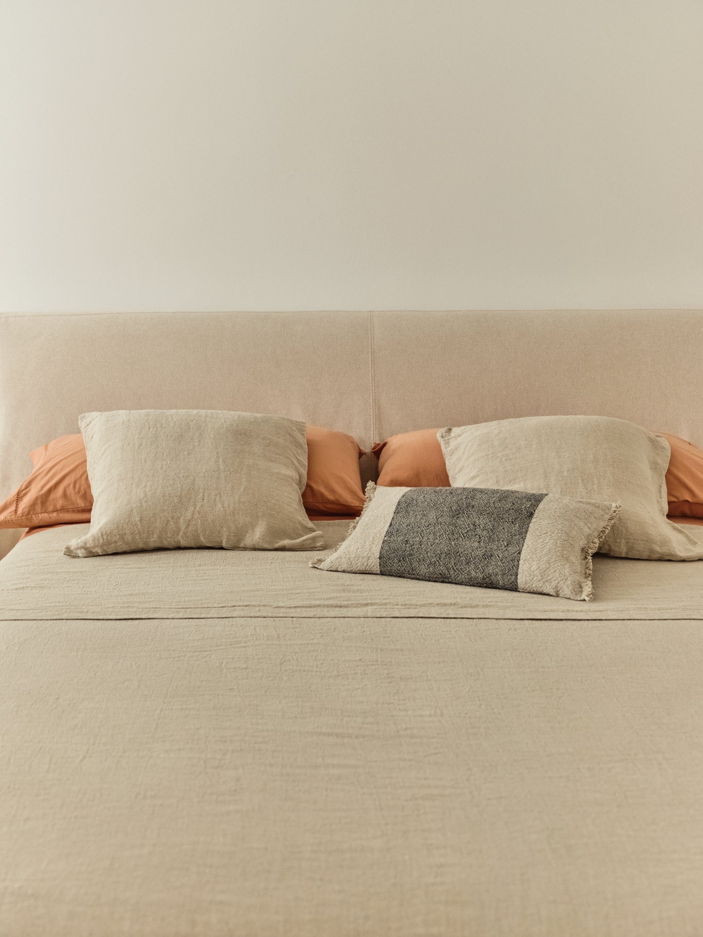 Letto sfoderabile Blok écru per materasso 160 x 200 cm