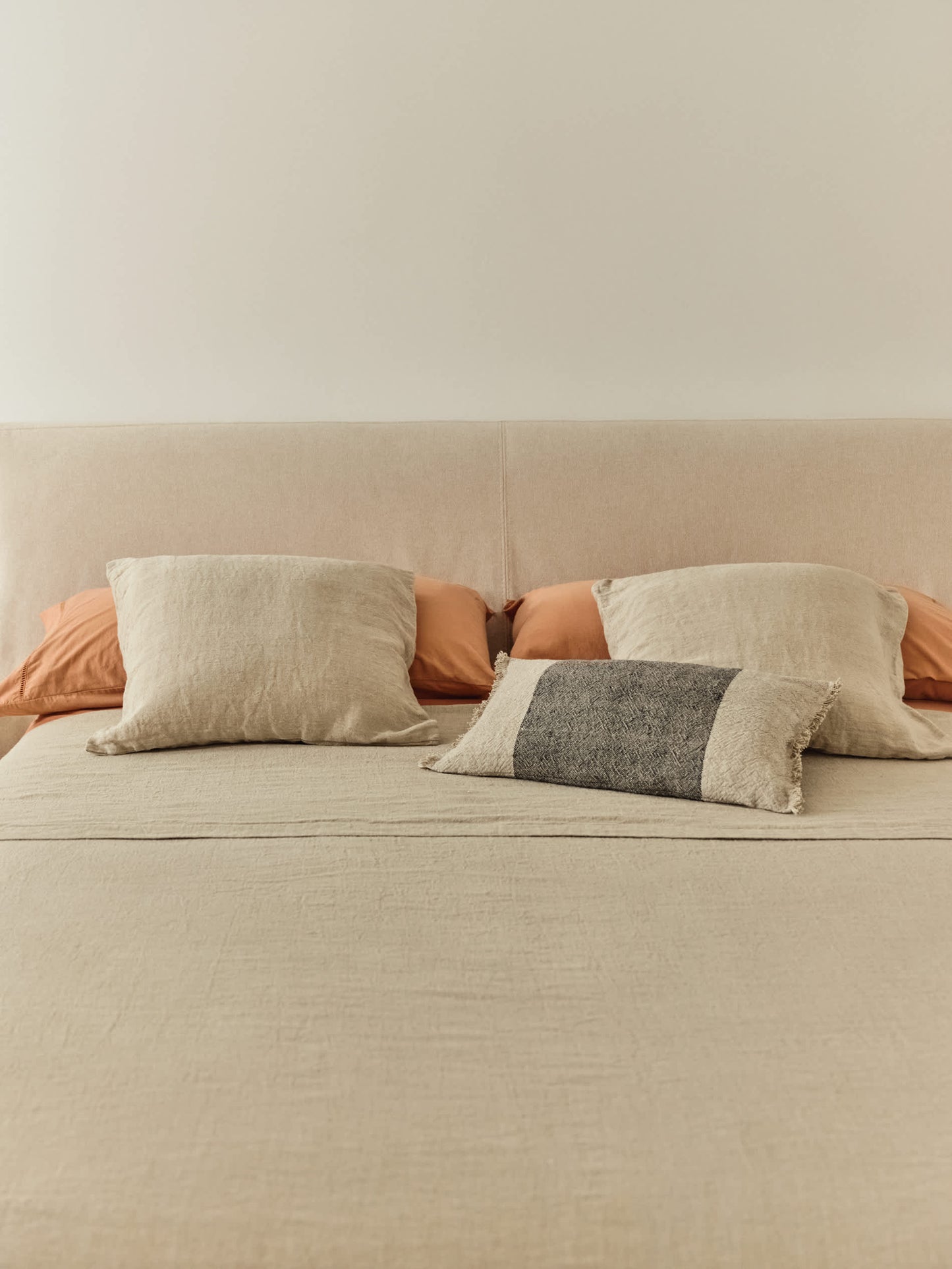 Letto sfoderabile Blok écru per materasso 160 x 200 cm