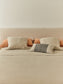Letto sfoderabile Blok écru per materasso 160 x 200 cm