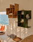 Scaffale modulare in MDF laccato verde Ina 80 x 80 cm