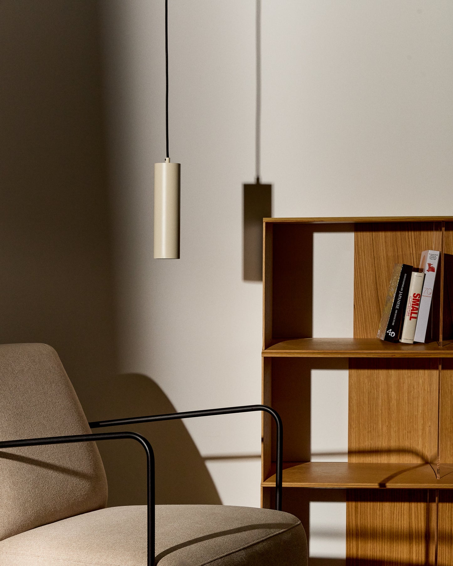 Lampada da soffitto Andia in alluminio verniciato beige