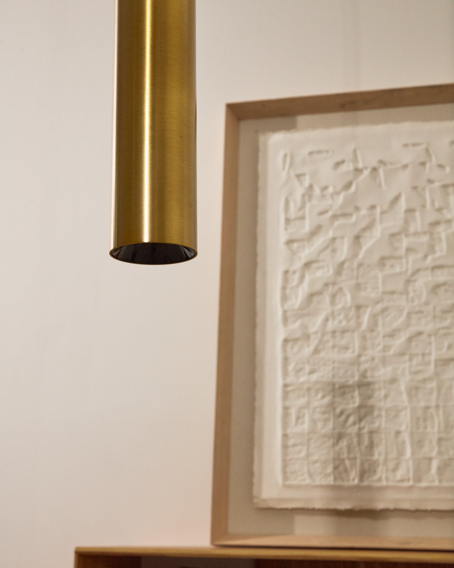 Lampada da soffitto Andia in alluminio con finitura verniciata oro