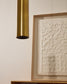 Lampada da soffitto Andia in alluminio con finitura verniciata oro