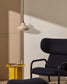 Lampada da soffitto Portol in ceramica beige