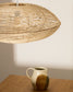 Paralume per lampada da soffitto Flaro in rattan con finitura chiara Ø 70 cm