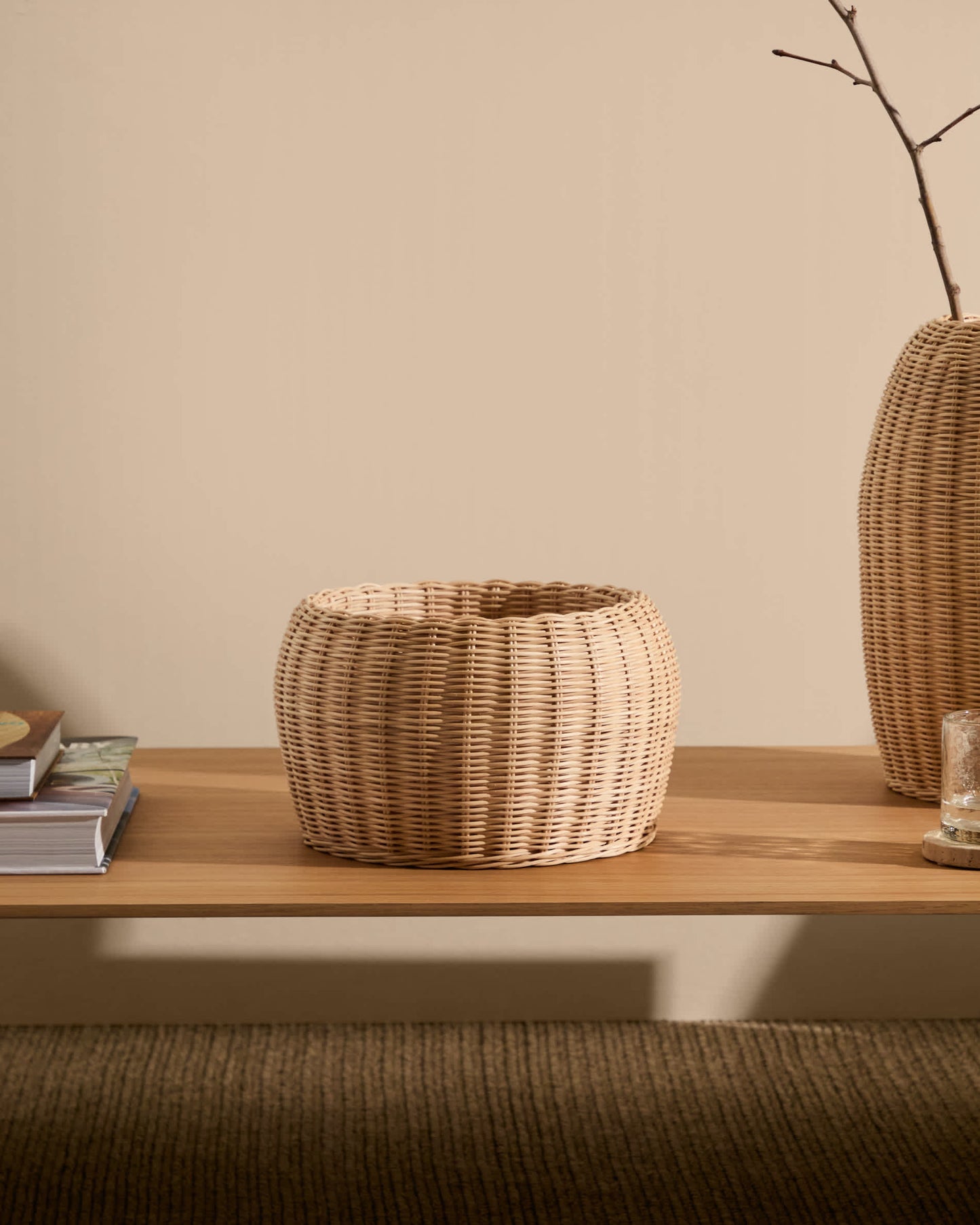 Vaso in rattan Zilna 19 cm