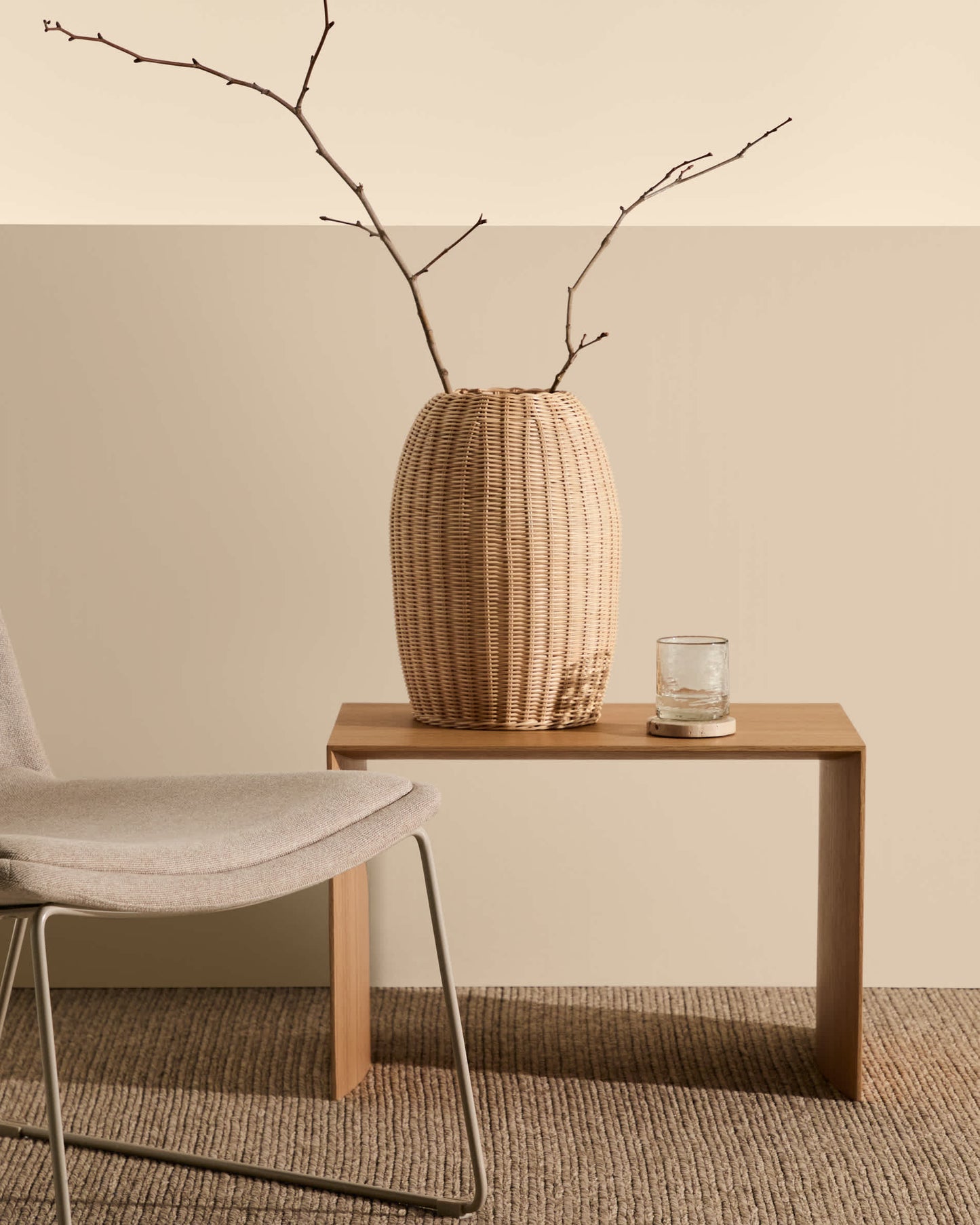 Vaso in rattan Zilna 40 cm