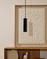 Lampada da soffitto Andia in alluminio con finitura verniciata nera