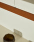 Lampada da soffitto Boadella in alluminio con finitura verniciata in terracotta
