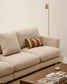 Divano Gala 4 posti in ciniglia beige 300 cm