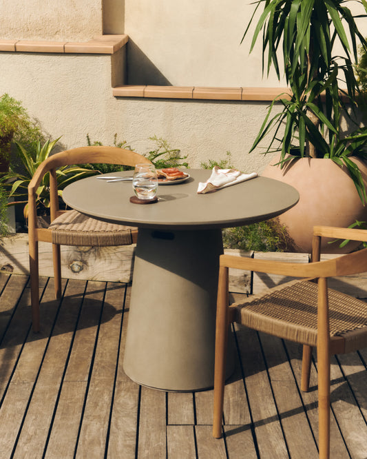 Tavolo Itai Ø 90 cm cemento