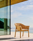 Sedia Galea in legno massello di teak e rattan sintetico FSC 100%