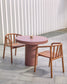 Tavolo rotondo Aiguablava in cemento terracotta Ø 90 cm