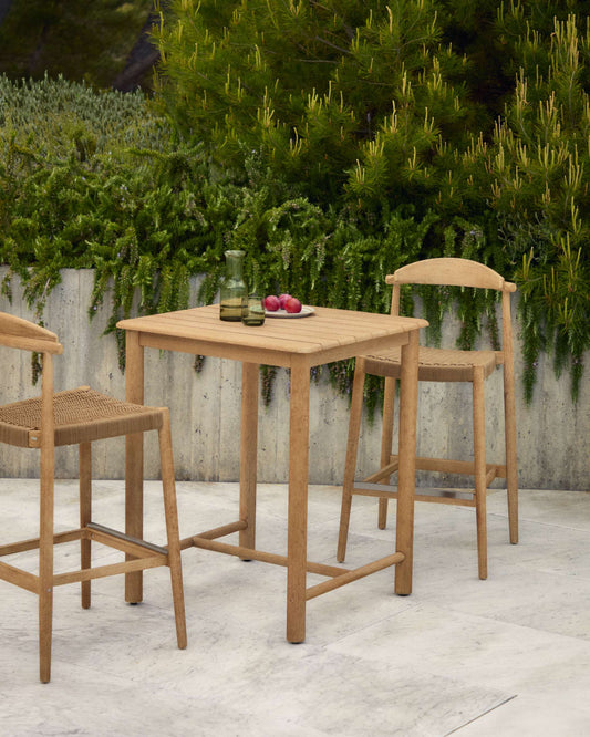 Tavolo sori in legno massiccio di acacia 78 x 78 cm