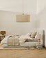 Letto sfoderabile Martina in ciniglia écru per materassi 160 x 200 cm