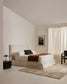 Letto sfoderabile Jaira in ciniglia bianca per materasso da 180x200 cm FSC Mix Credit
