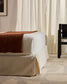 Letto sfoderabile Jaira in ciniglia bianca per materasso da 180x200 cm FSC Mix Credit