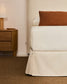 Letto sfoderabile Jaira in ciniglia bianca per materasso da 90x200cm FSC Mix Credit