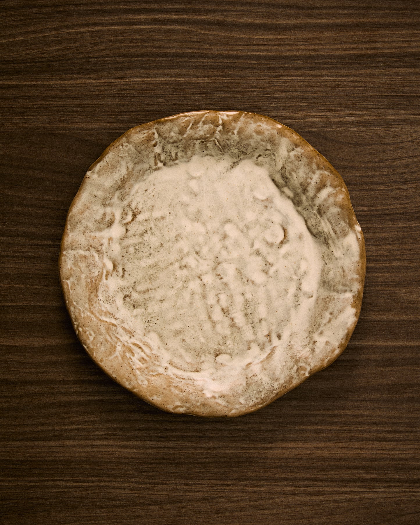 Piatto da dessert Alenia in ceramica marrone